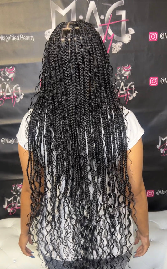 PAY IN 4 Boho Knotless Braids